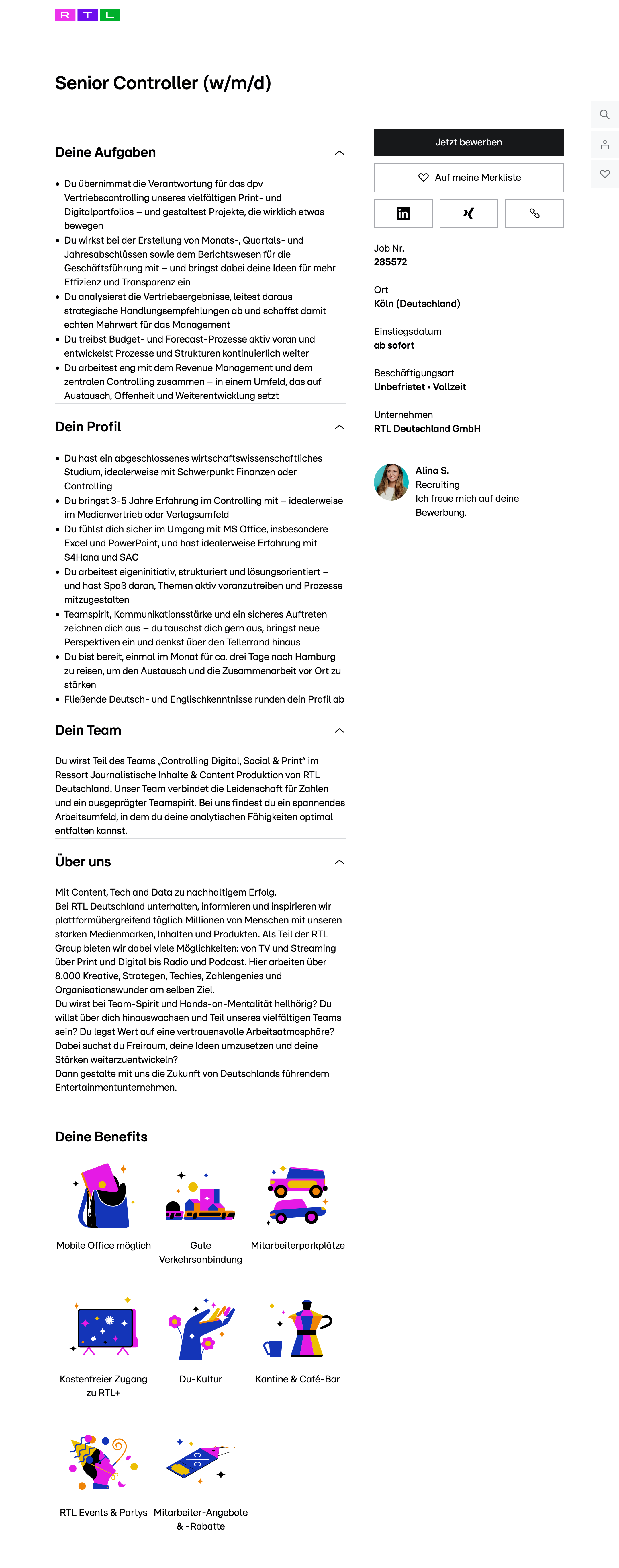 Senior Controller (w/m/d)