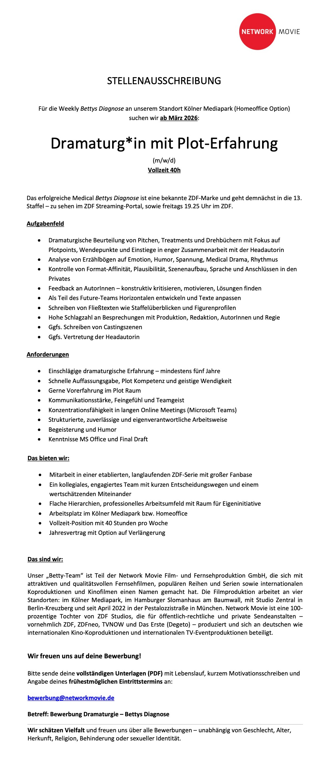 Dramaturg*in mit Plot-Erfahrung (m/w/d)