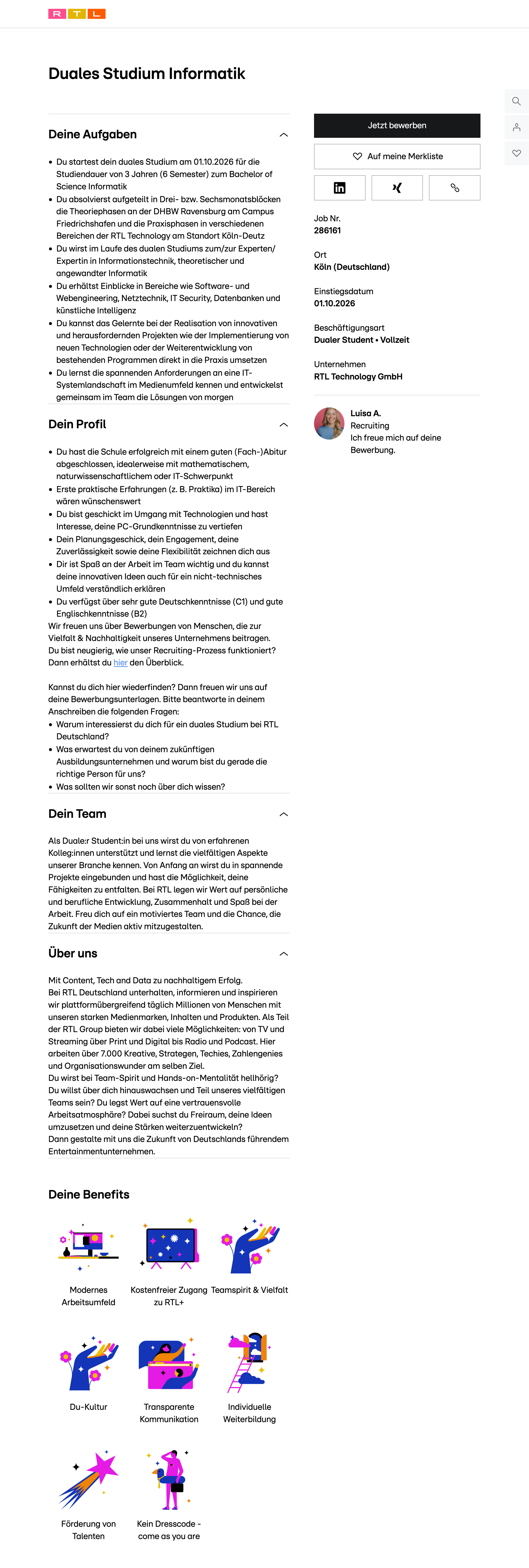 Duales Studium Informatik