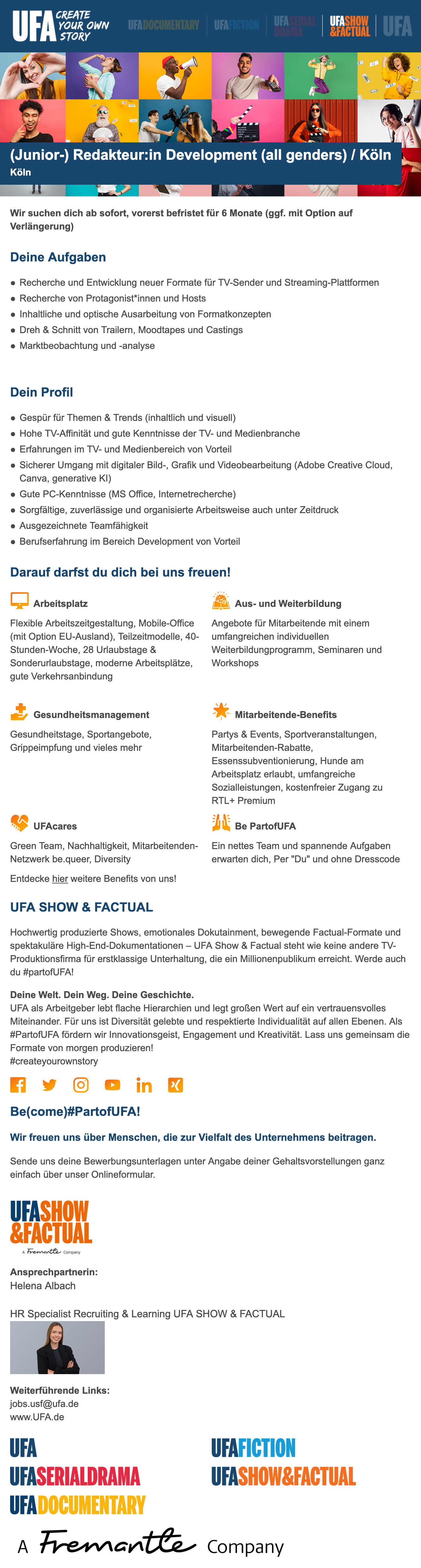 (Junior-) Redakteur:in Development (all genders)