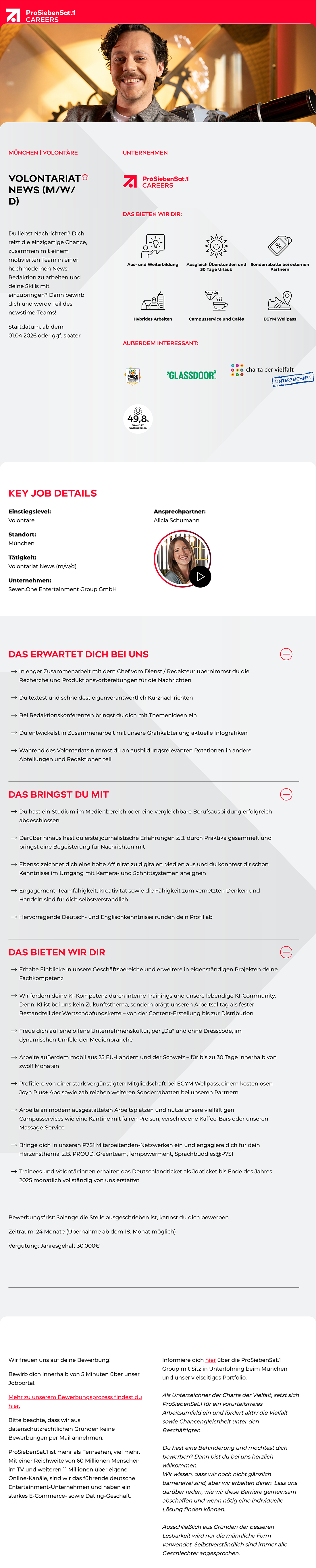 Volontariat News (m/w/d)