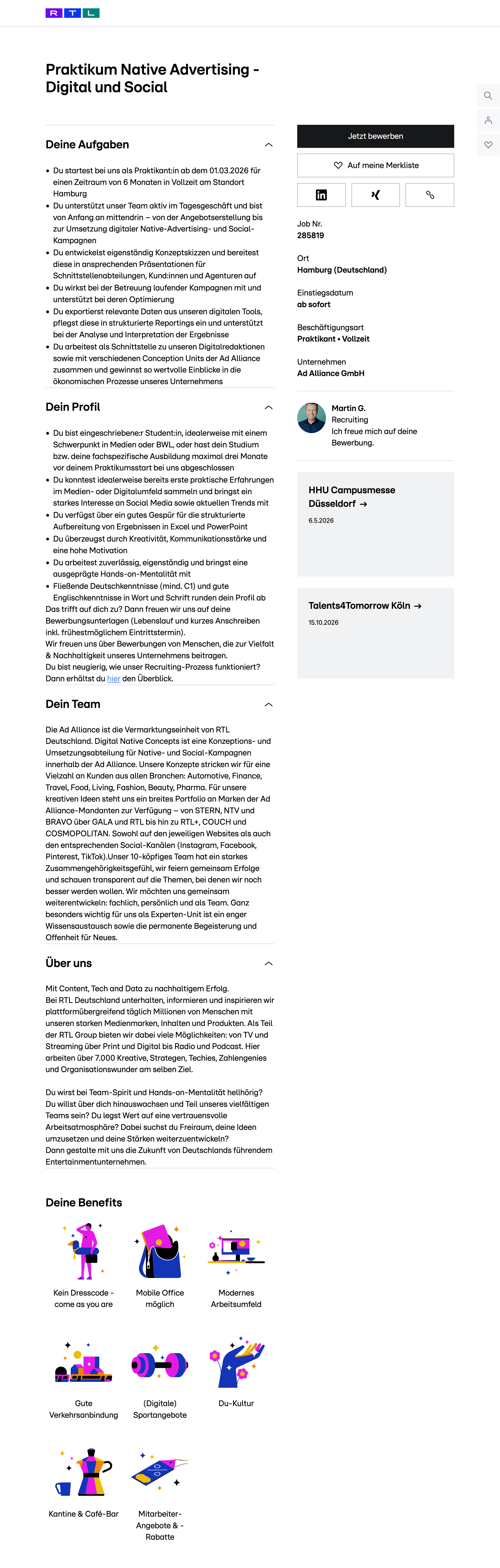 Praktikum Native Advertising - Digital und Social