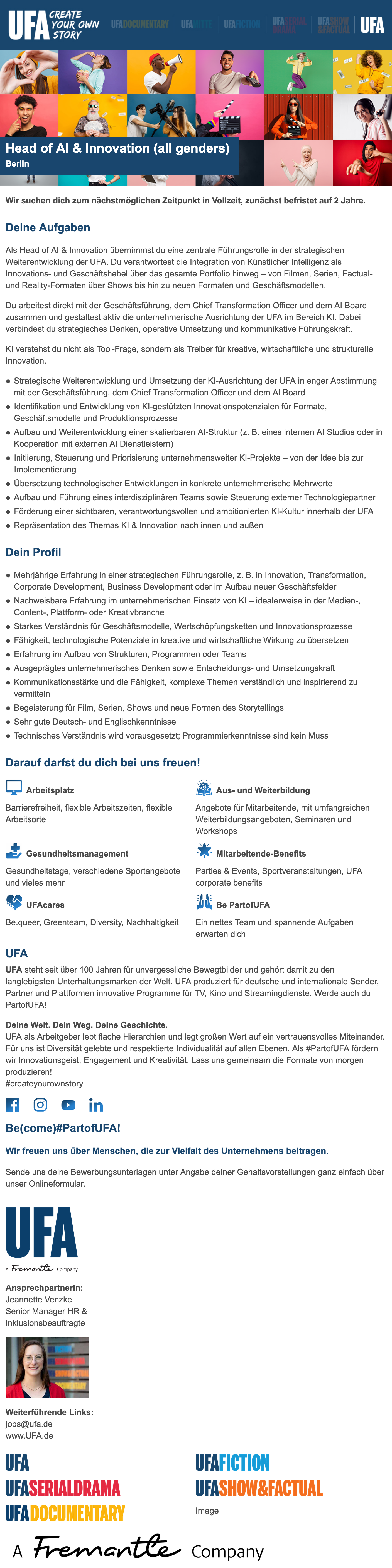 Head of AI & Innovation (all genders)