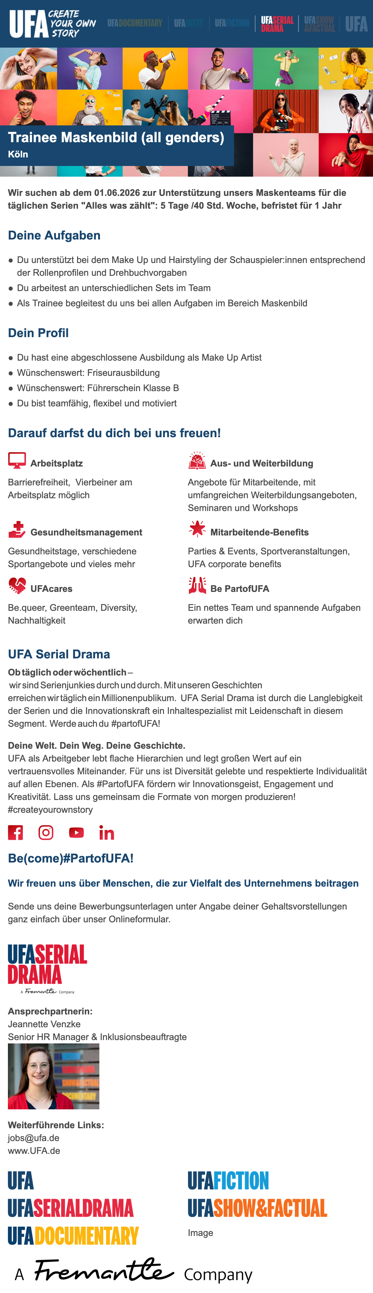 Trainee Maskenbild (all genders)