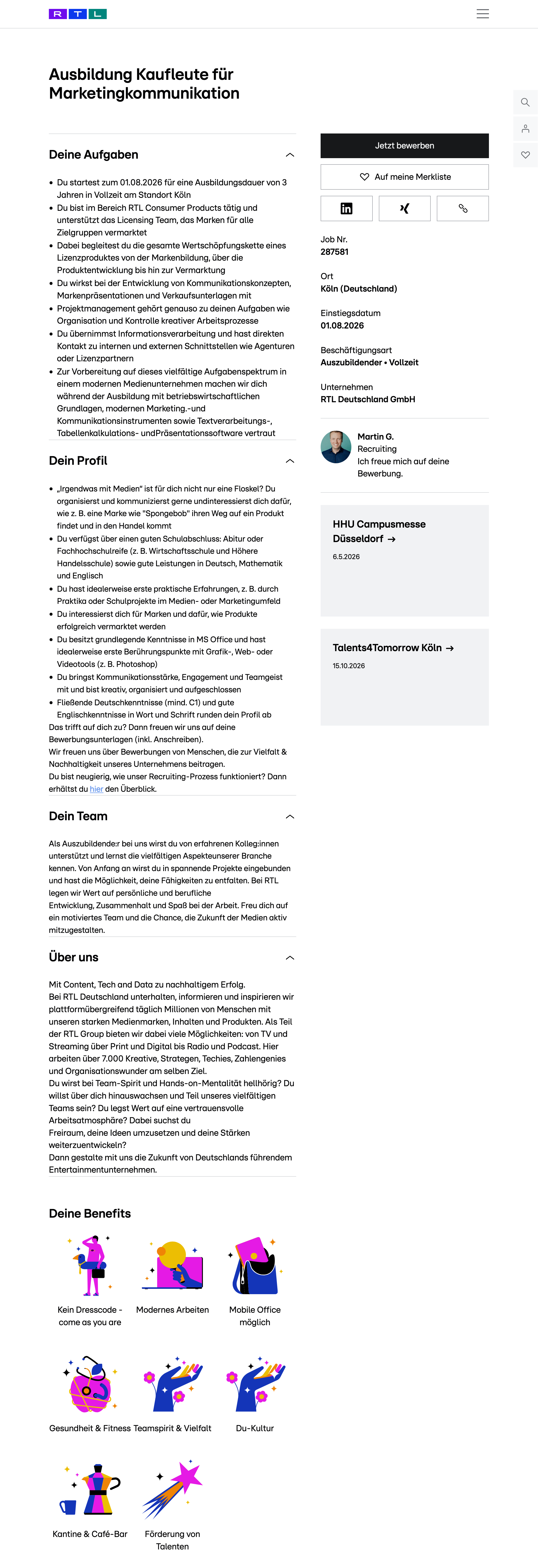 Ausbildung Kaufleute für Marketingkommunikation