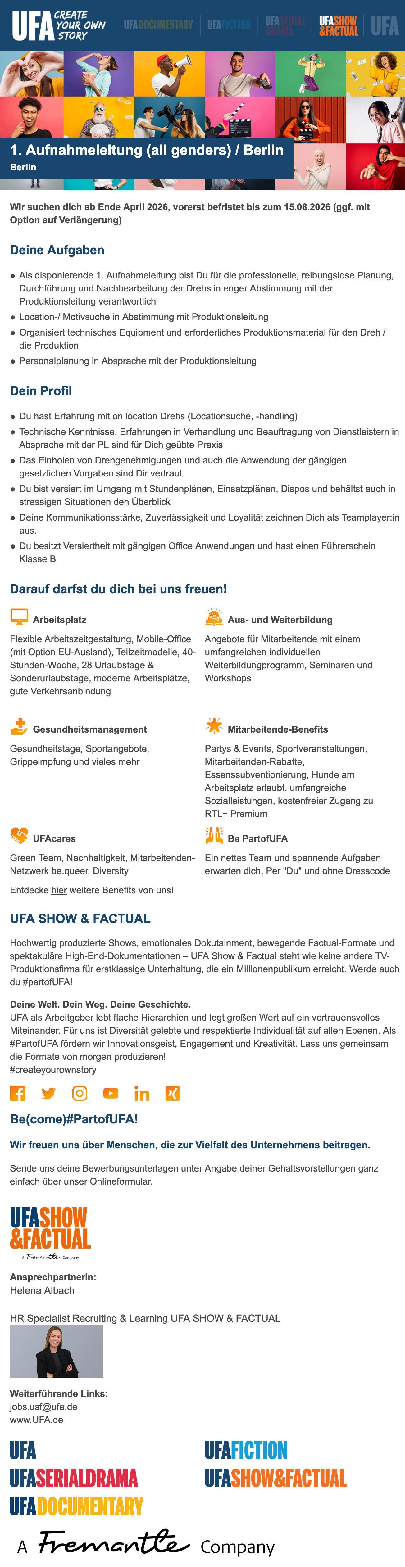 1. Aufnahmeleitung (all genders) 