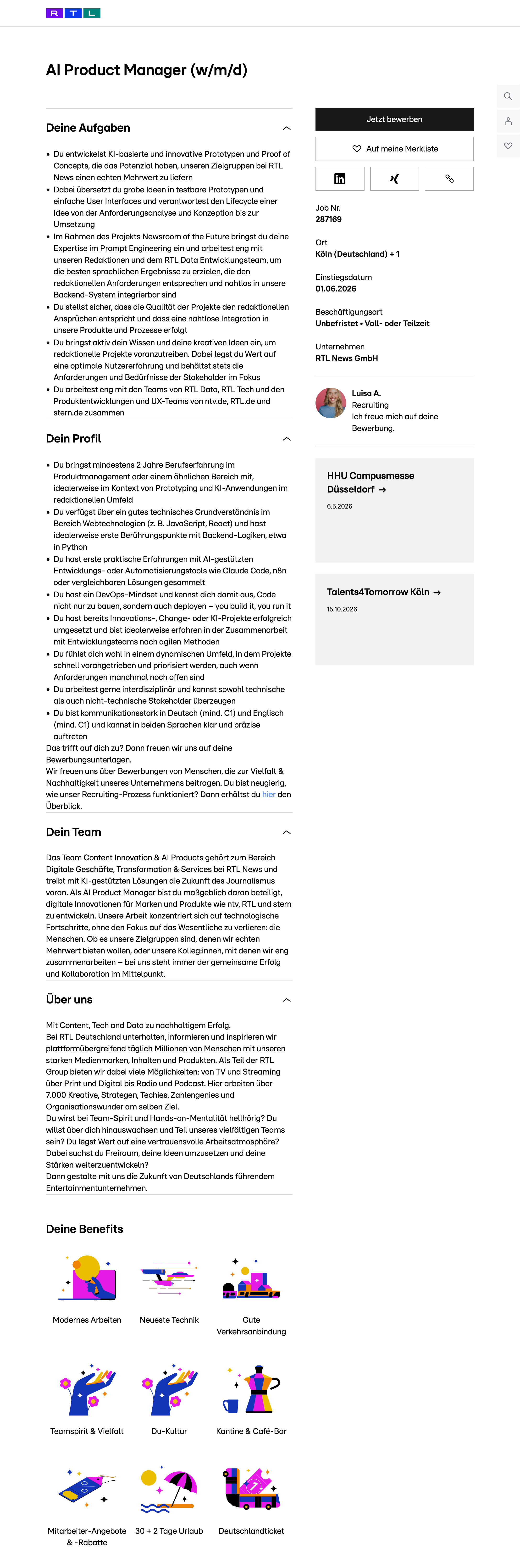 AI Product Manager (w/m/d)