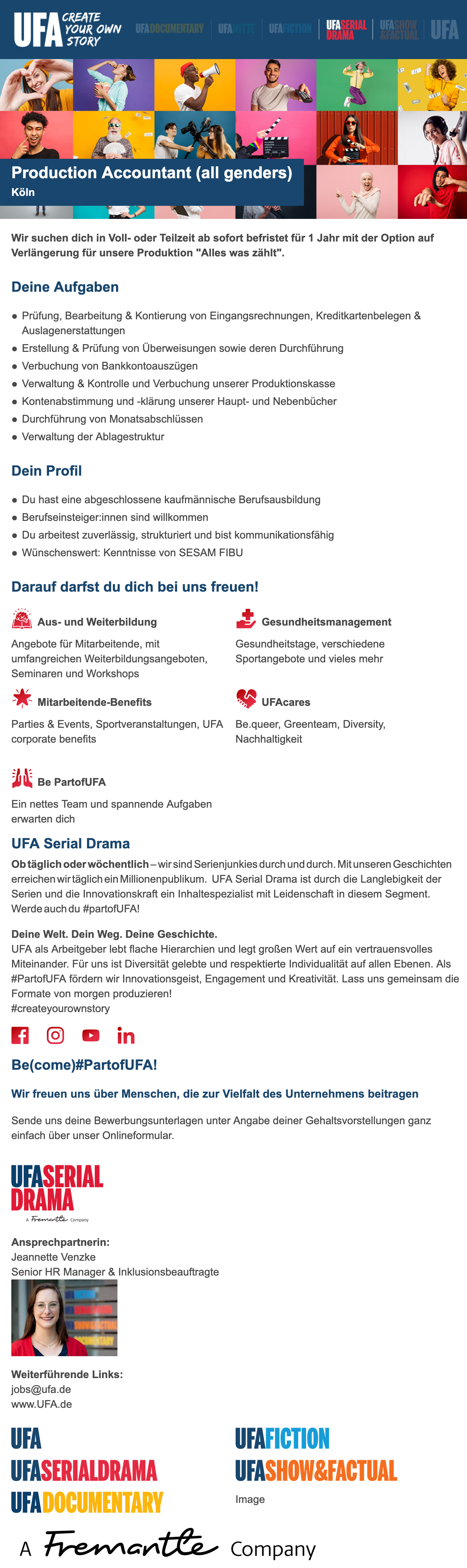 Production Accountant (all genders)