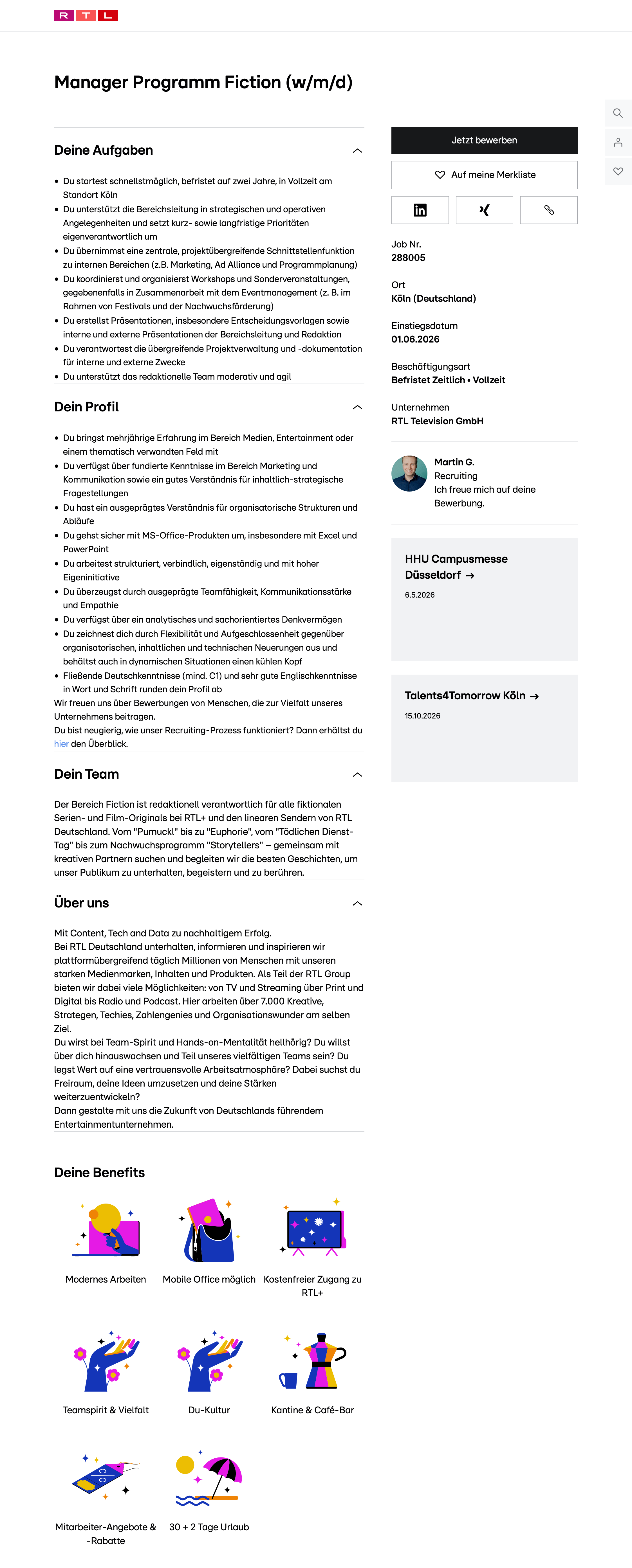 Manager Programm Fiction (w/m/d)