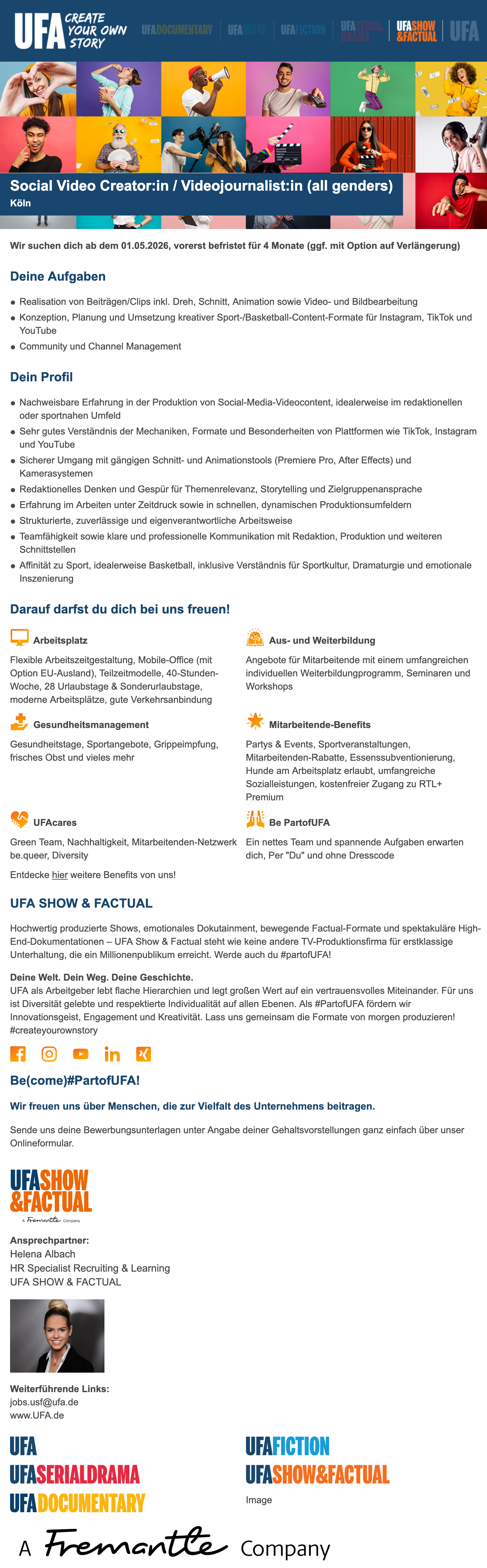 Social Video Creator:in / Videojournalist:in (all genders)