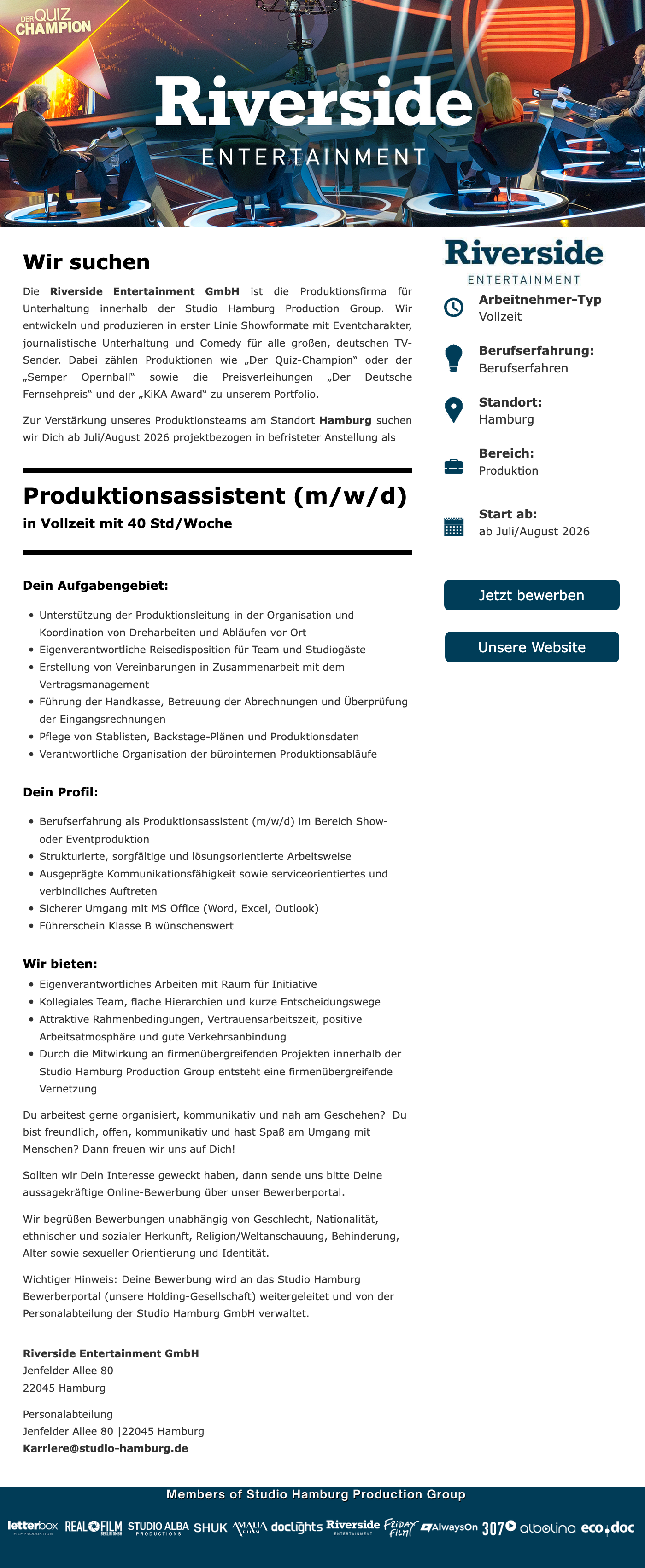 Produktionsassistent (m/w/d)