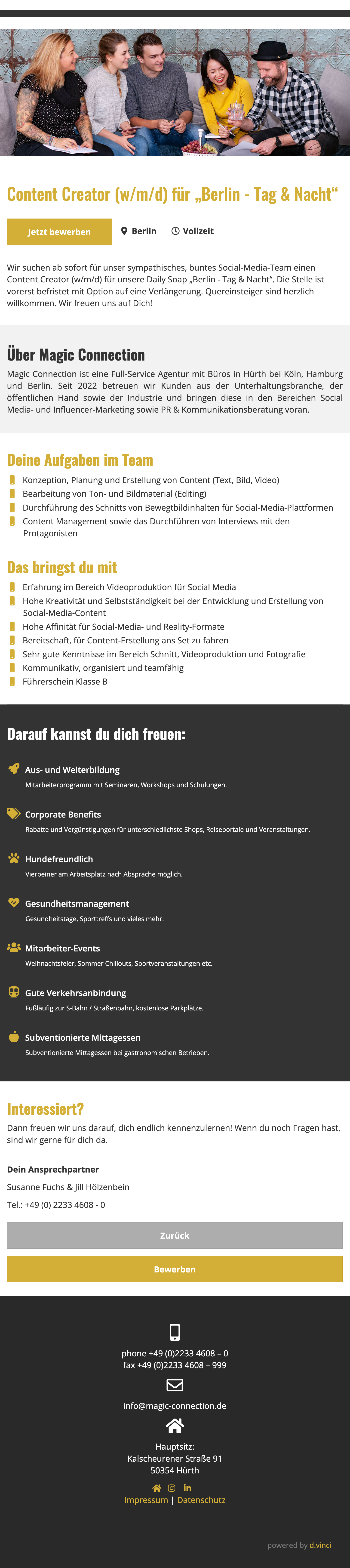 Content Creator (w/m/d) für 