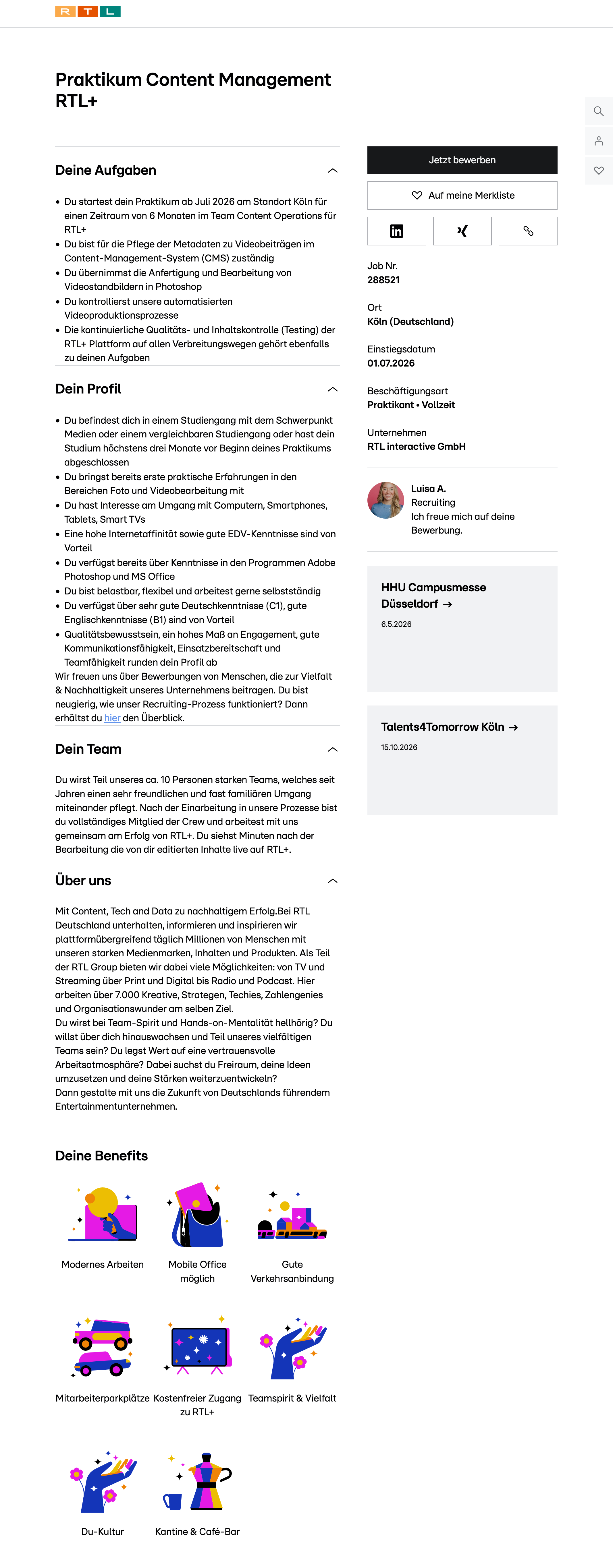 Praktikum Content Management RTL+