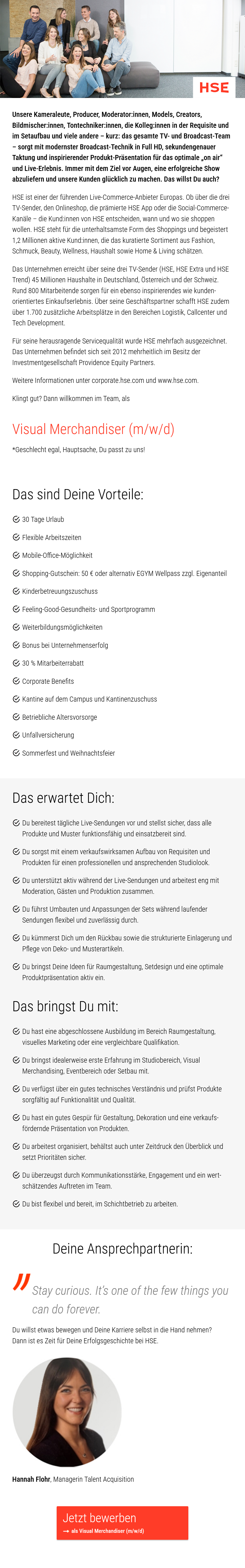 Visual Merchandiser (m/w/d) 