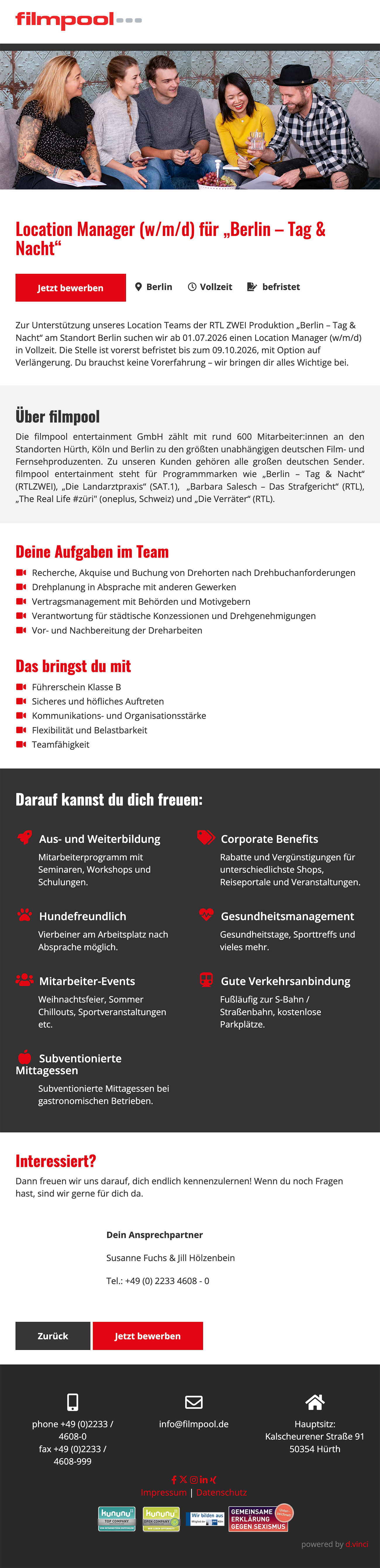 Location Manager (w/m/d) für „Berlin – Tag & Nacht“