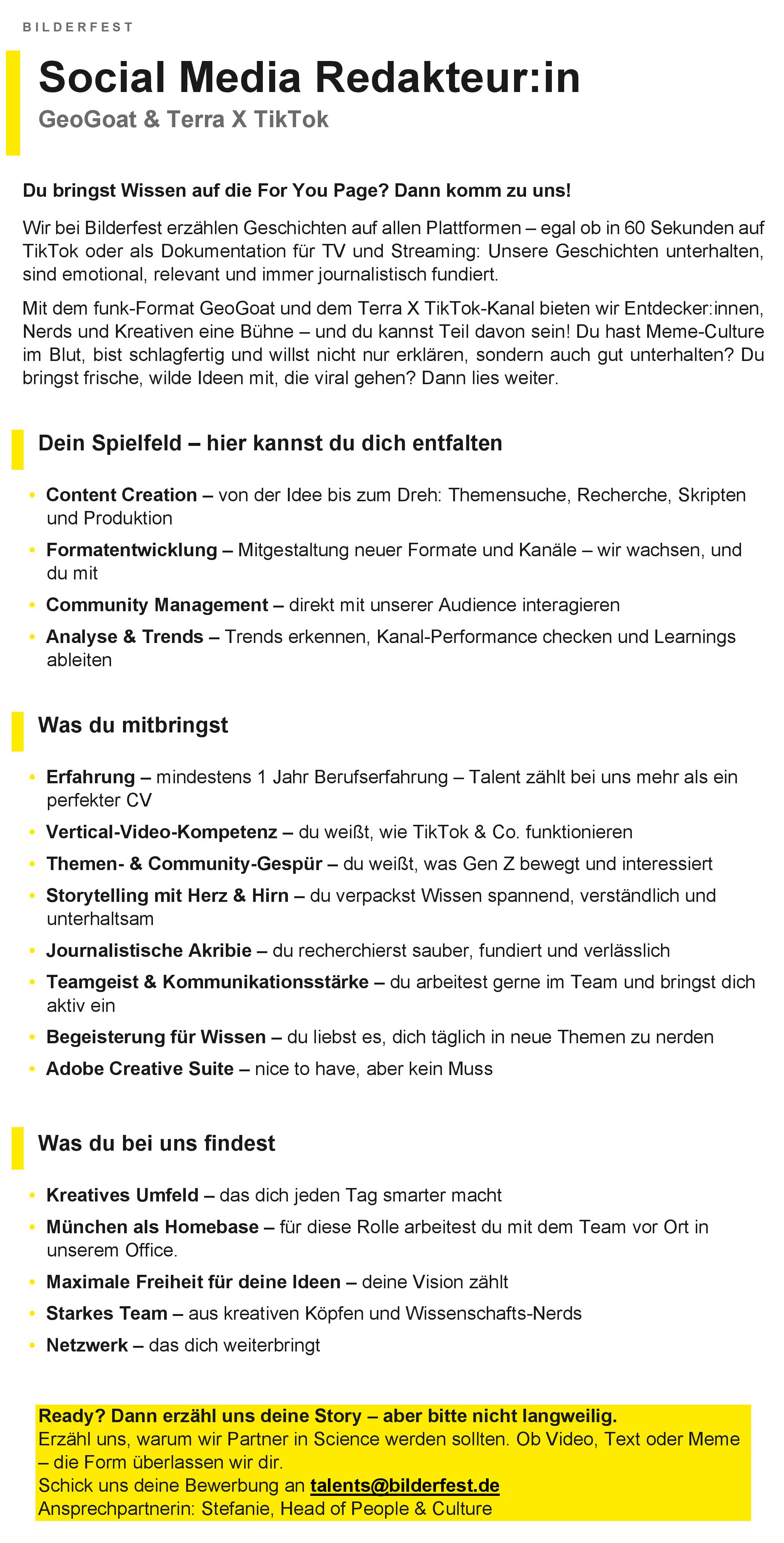 Social Media Redakteur:in