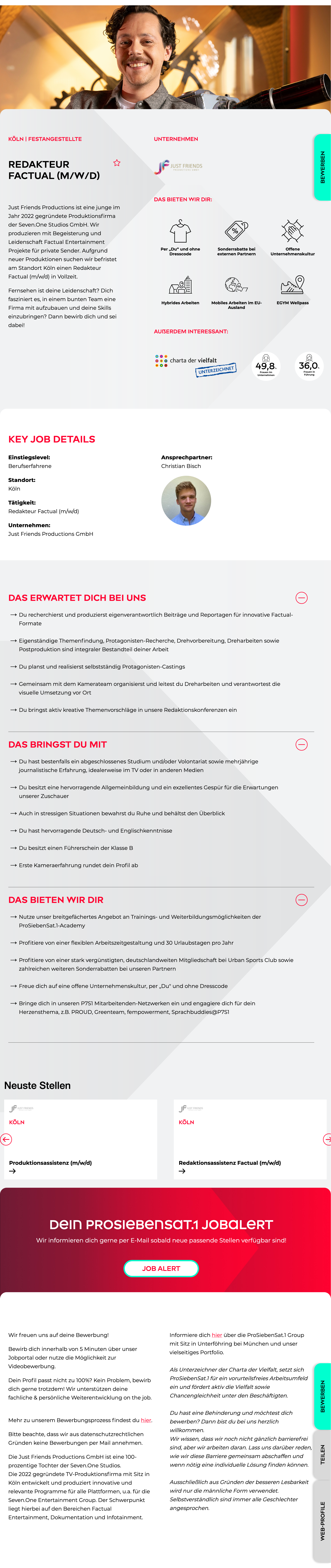 Redakteur Factual (m/w/d)