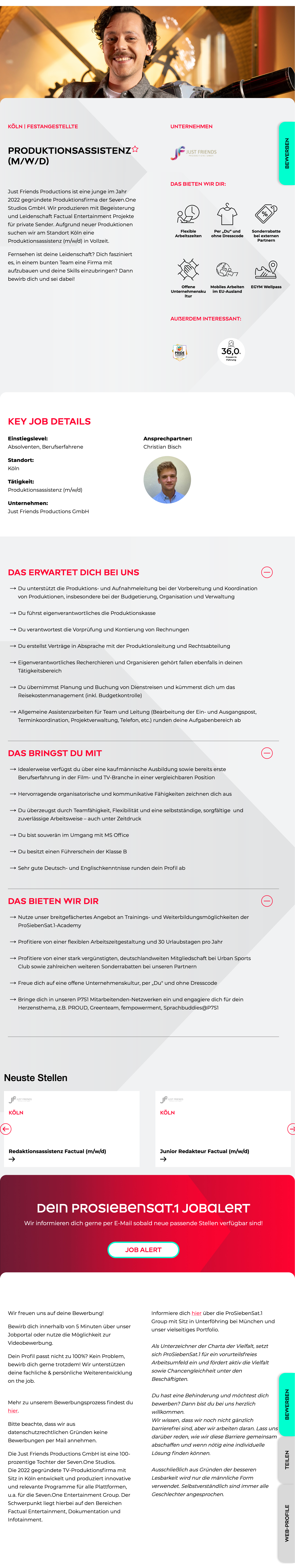 Produktionsassistenz (m/w/d)