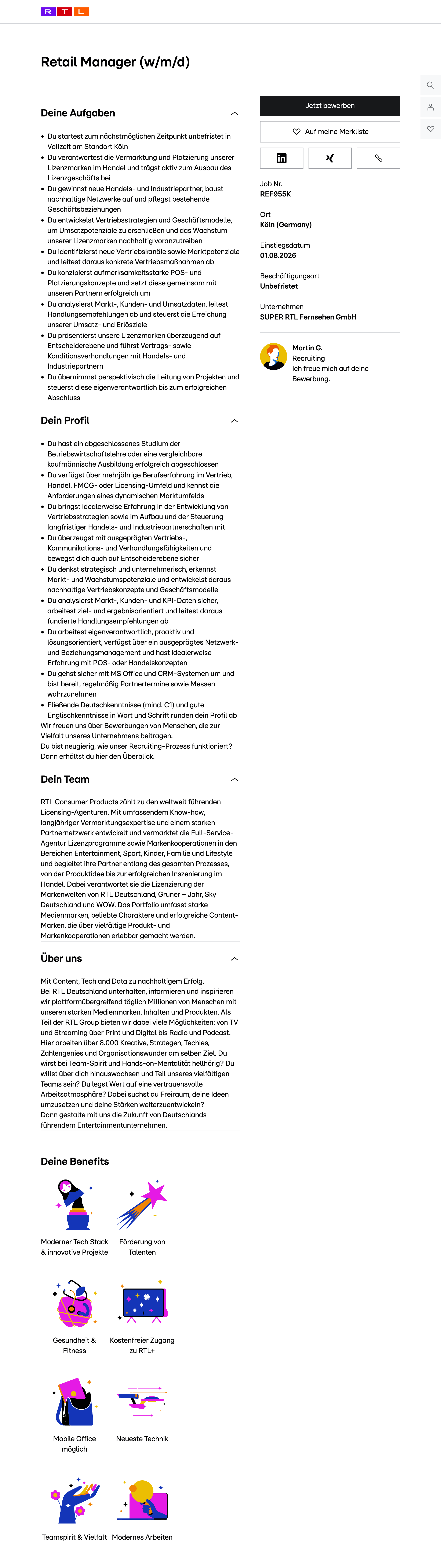 Retail Manager (w/m/d)
