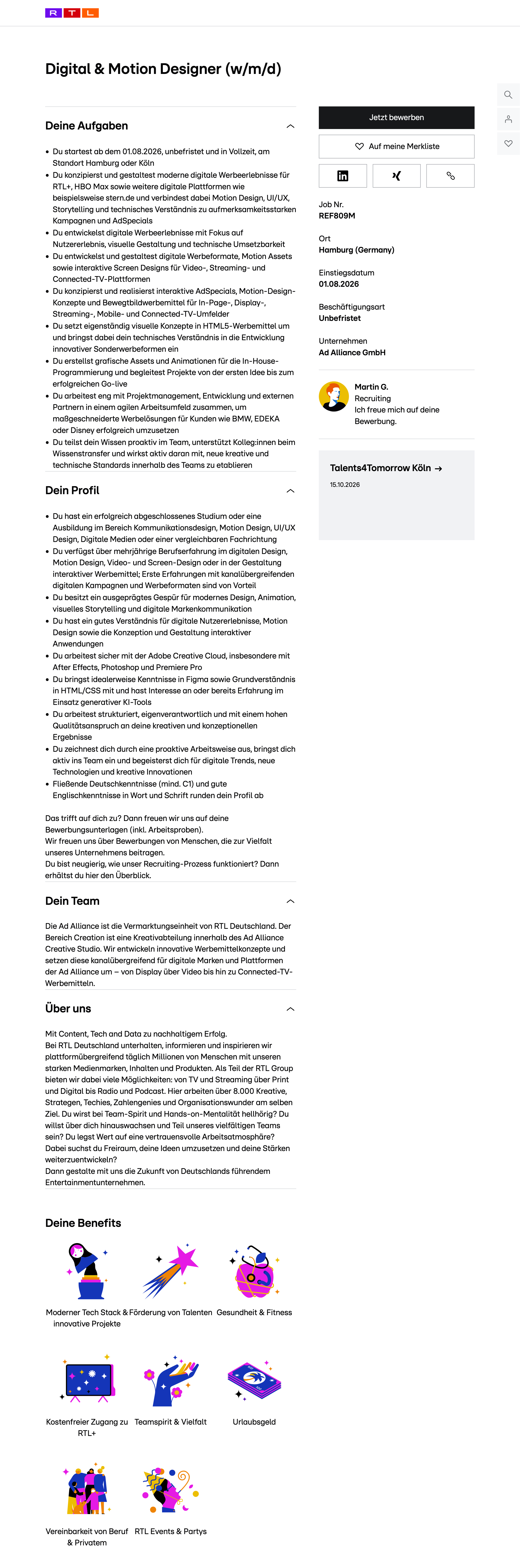 Digital & Motion Designer (w/m/d)