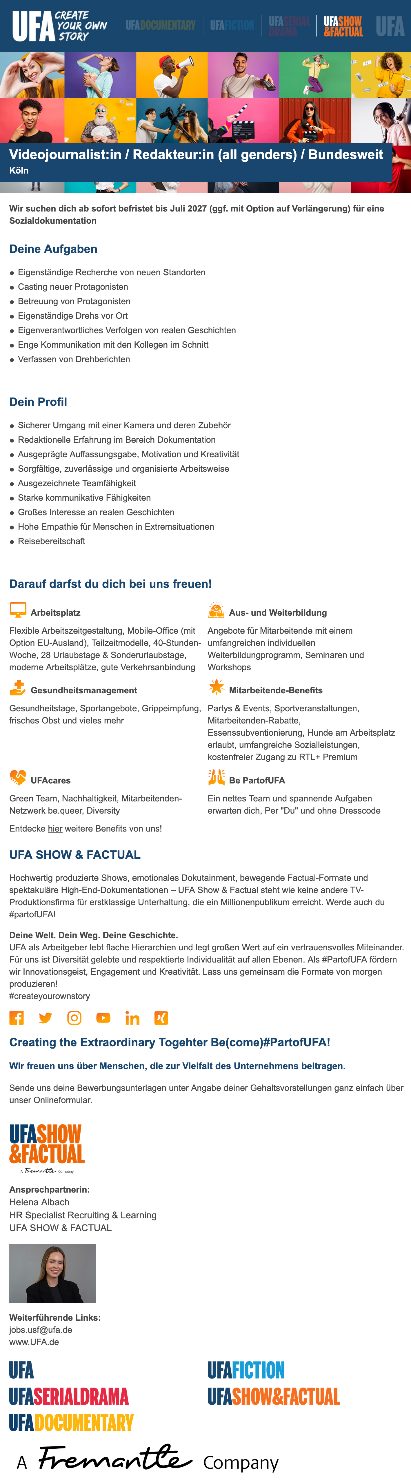 Videojournalist:in / Redakteur:in (all genders)