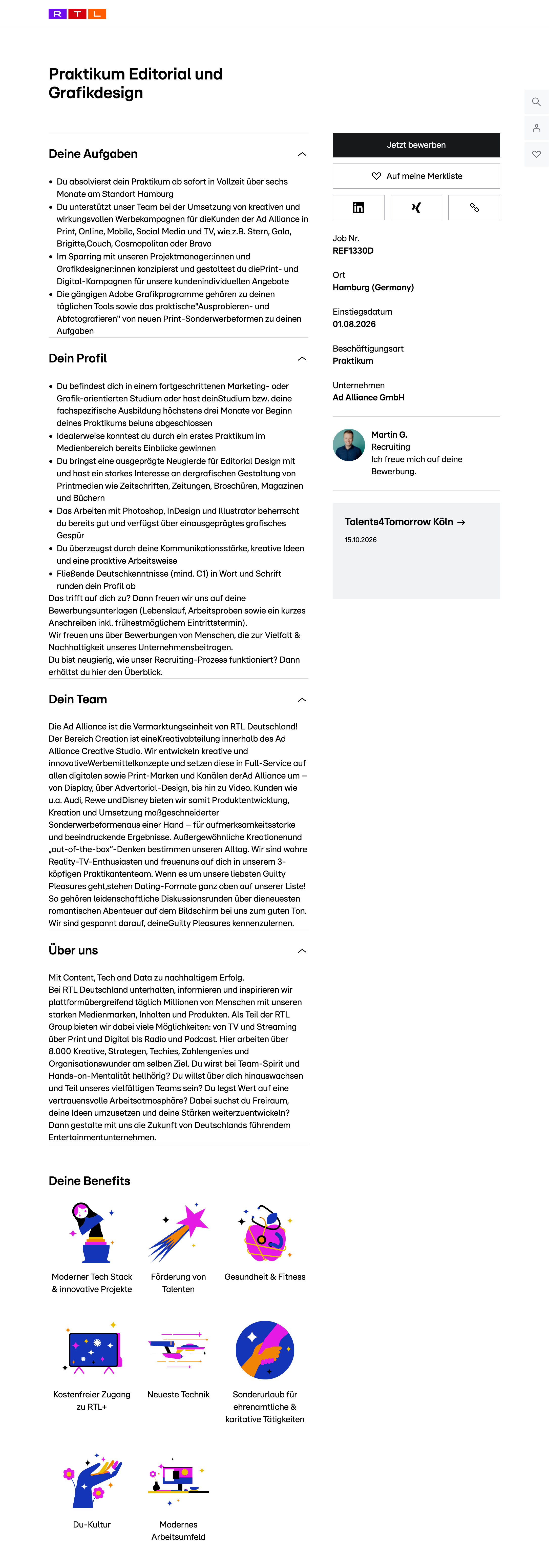 Praktikum Editorial und Grafikdesign
