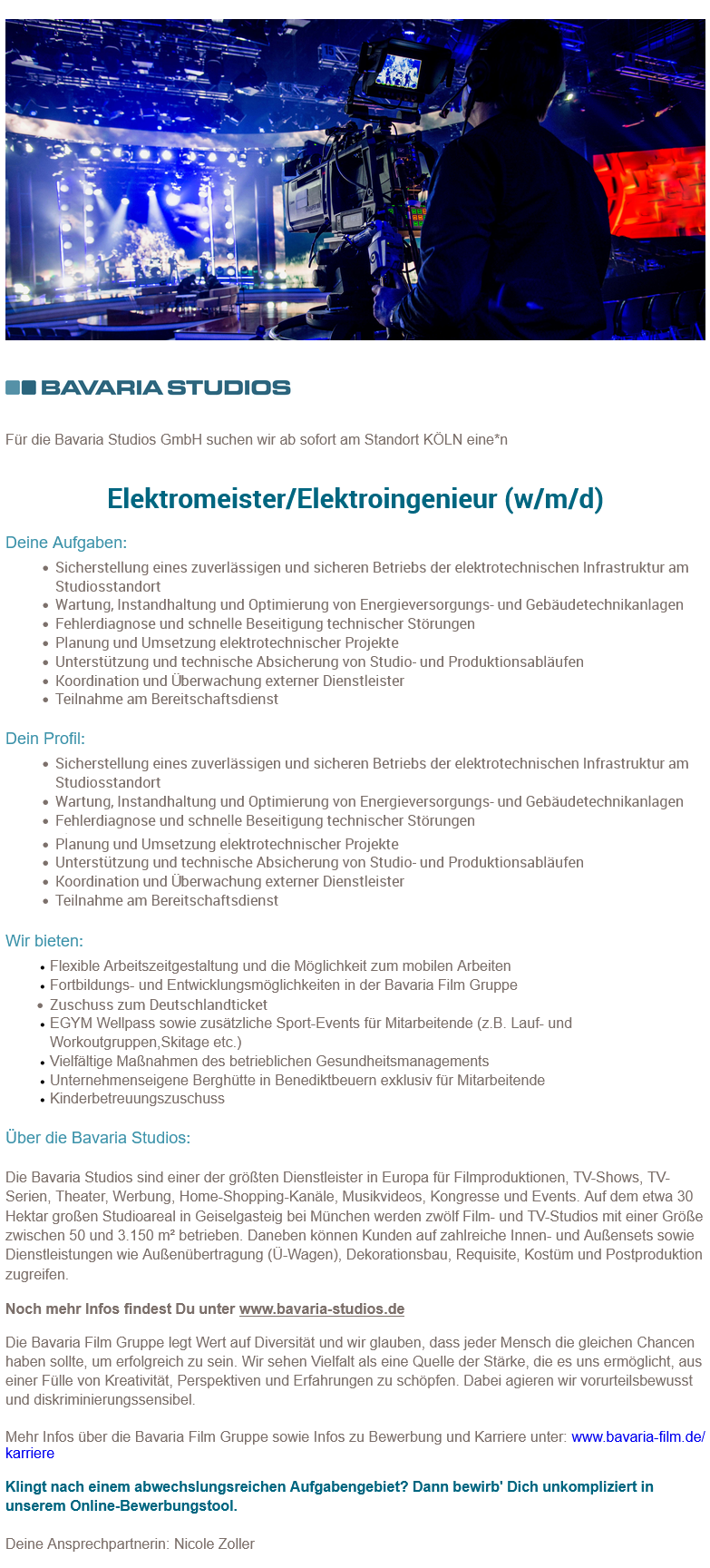 Elektromeister/Elektroingenieur (w/m/d)