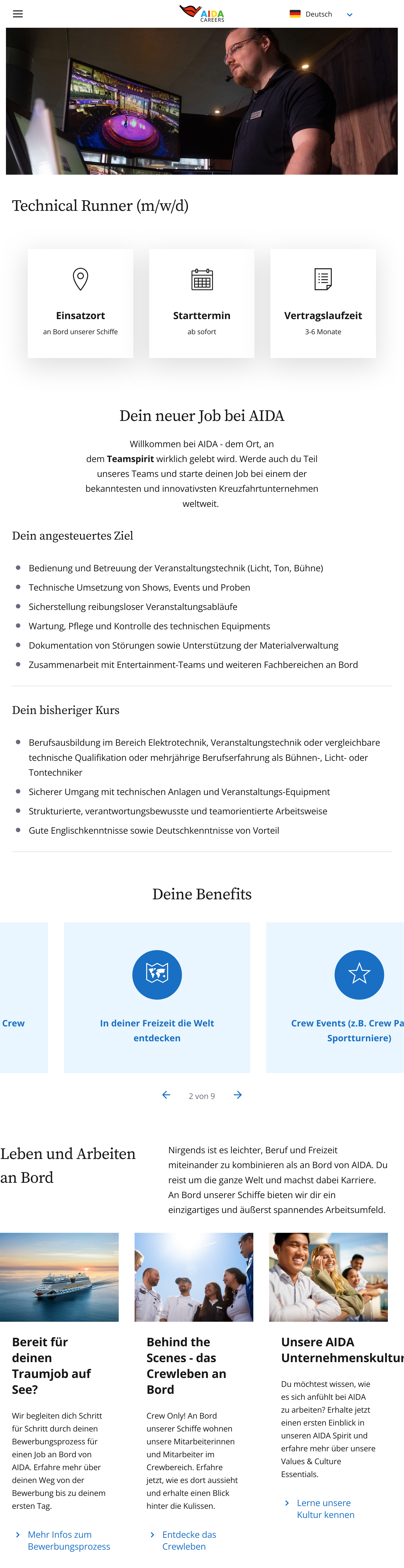 Technical Runner (m/w/d)