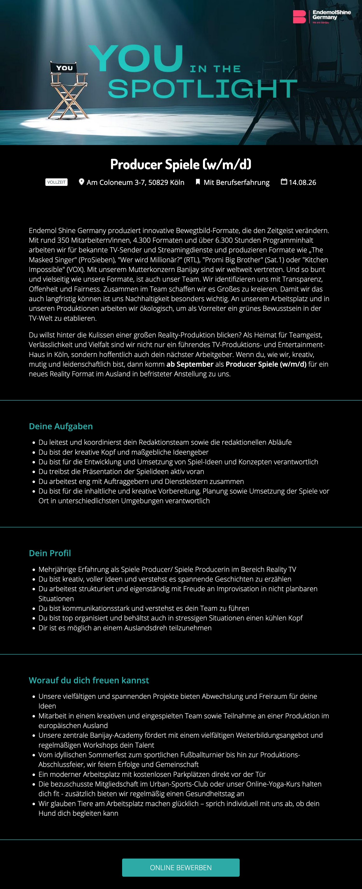 Producer Spiele (w/m/d)
