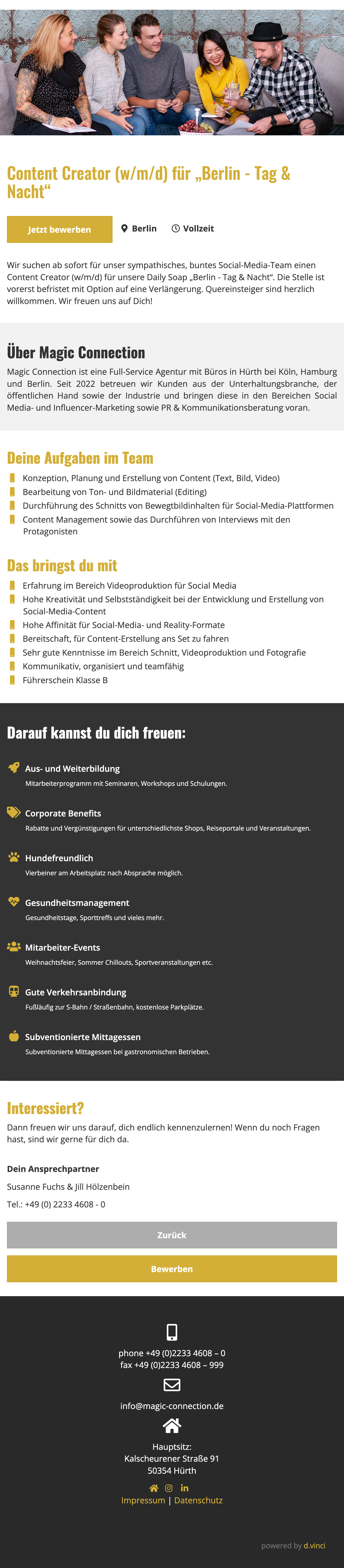 Content Creator (w/m/d) für 
