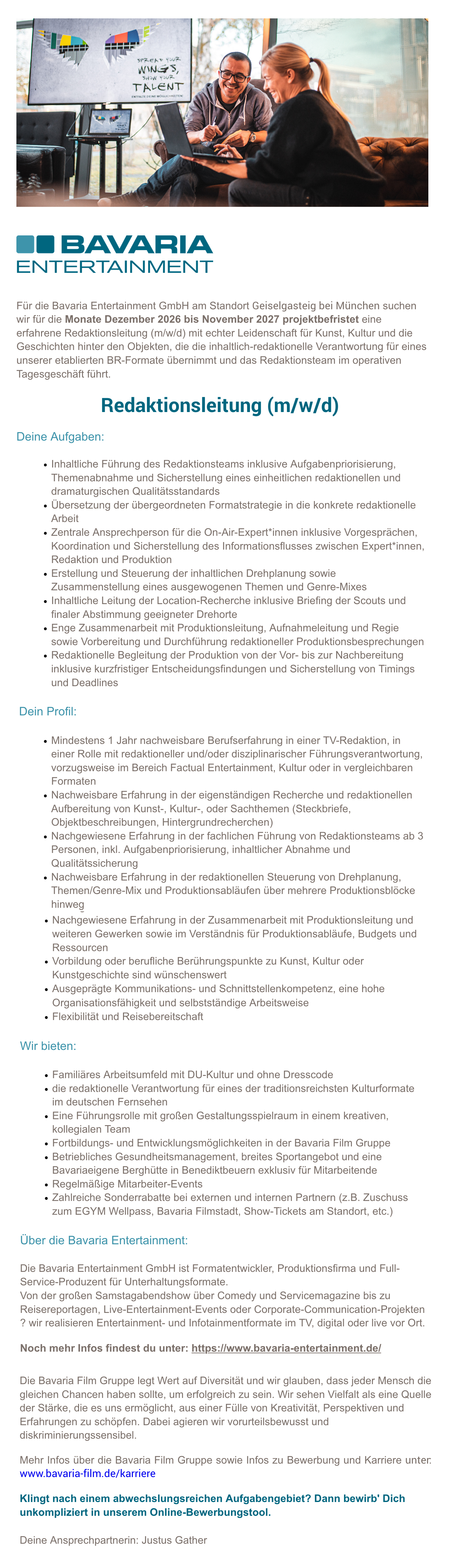 Redaktionsleitung (m/w/d) 
