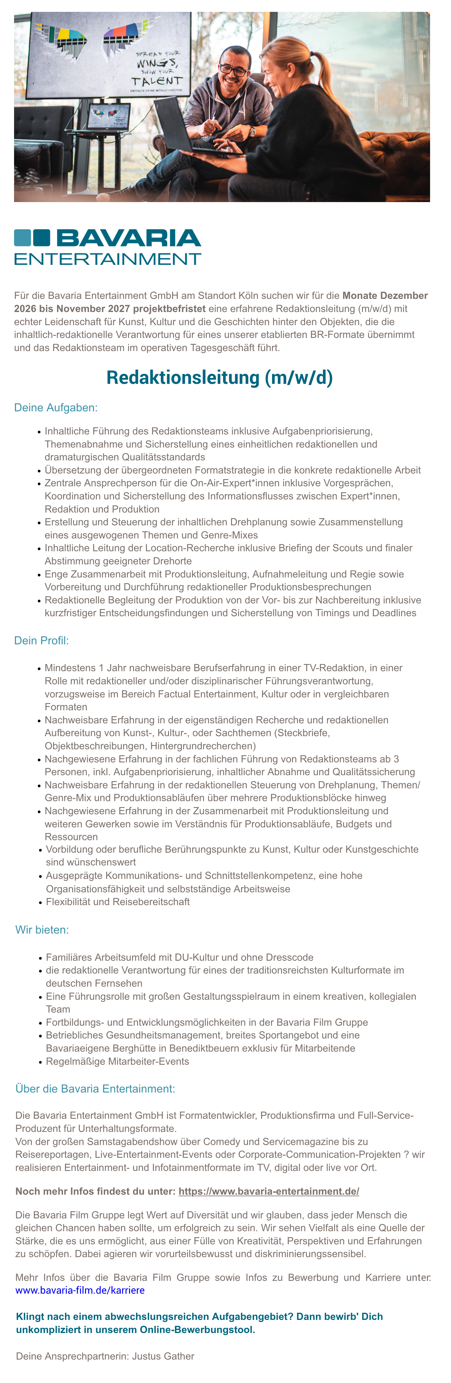 Redaktionsleitung (m/w/d)